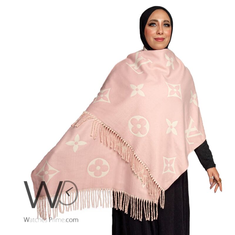Louis Vuitton LV Pink Cashmere Wool Scarf | Watches Prime