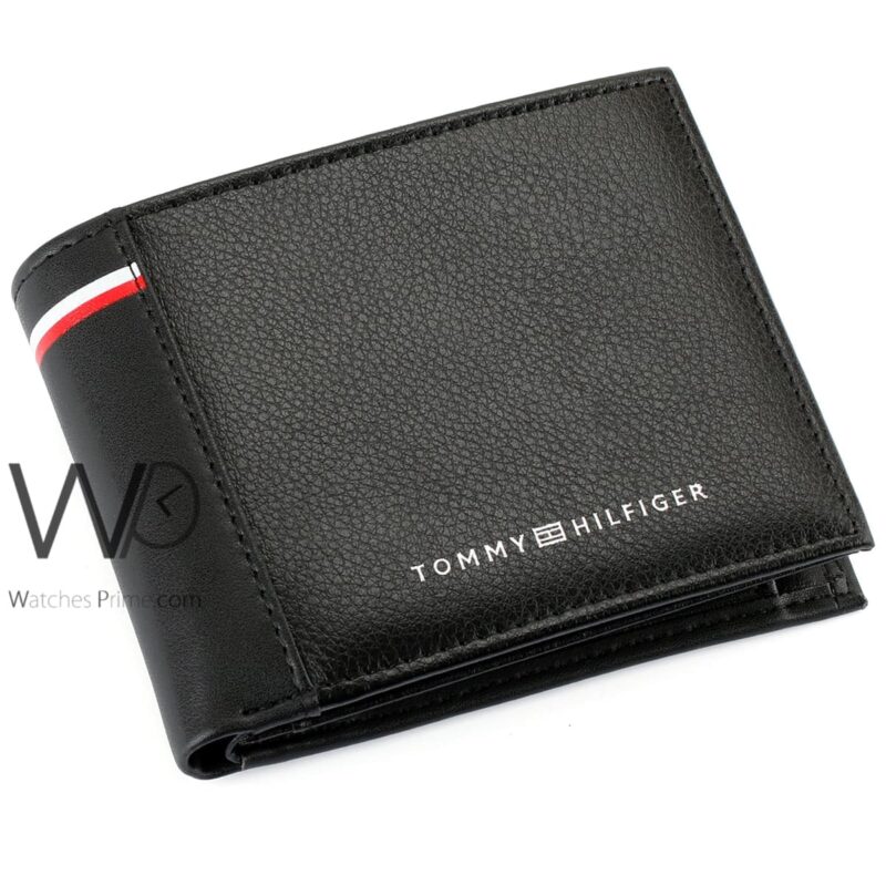 Tommy Hilfiger Wallet Black Leather Original | Watches Prime