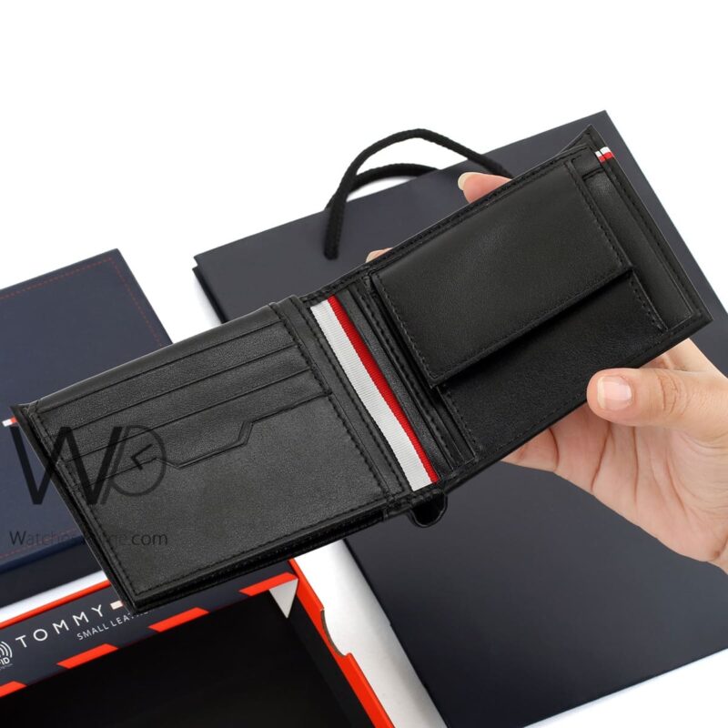 Tommy Hilfiger Wallet Black Leather Original | Watches Prime