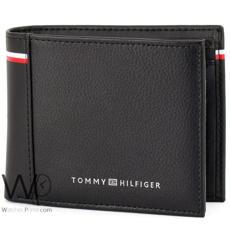 Tommy Hilfiger Wallet Black Leather Original | Watches Prime