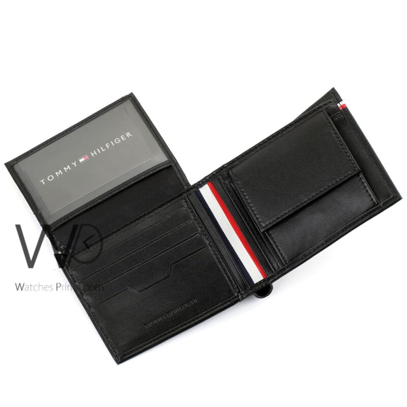 Tommy Hilfiger Wallet Black Leather Original | Watches Prime