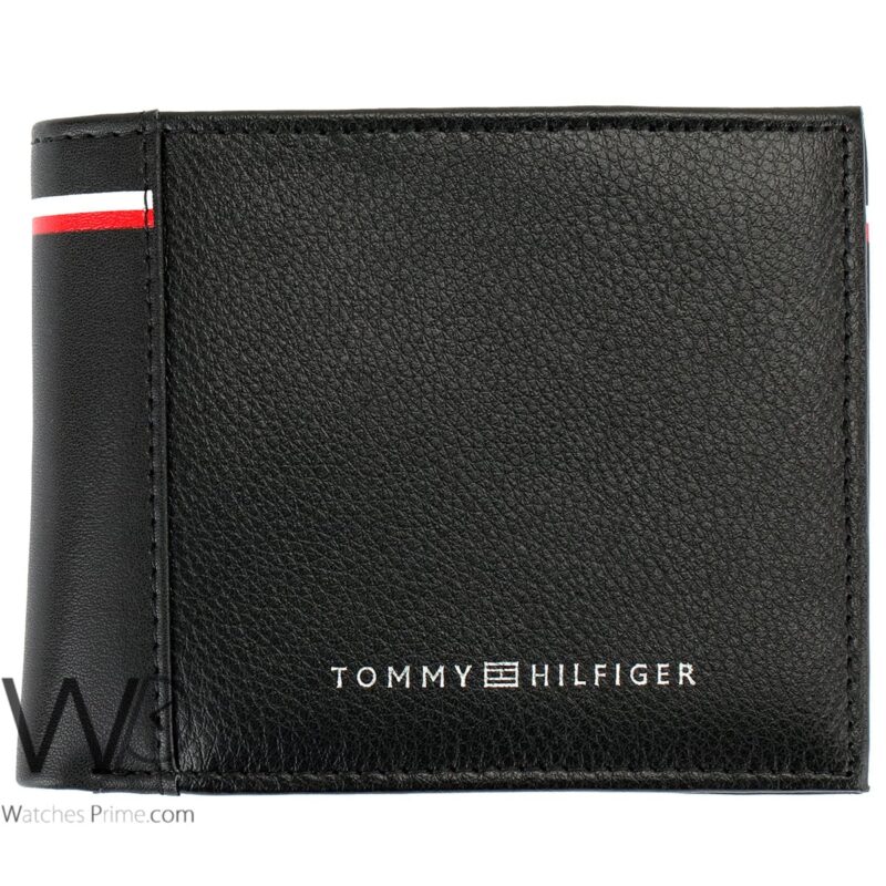 Tommy Hilfiger Wallet Black Leather Original | Watches Prime