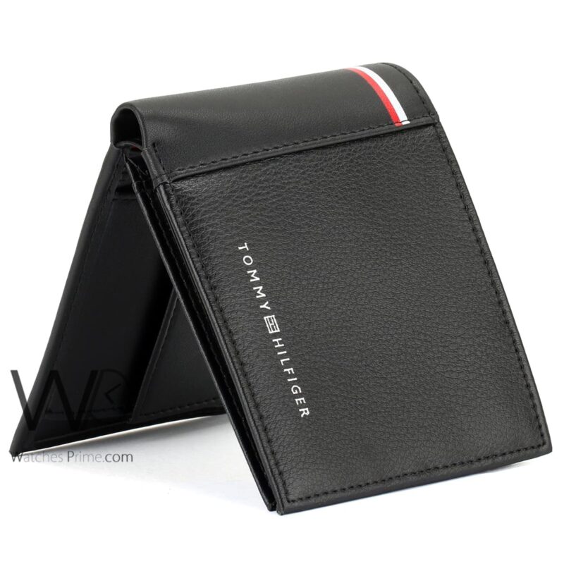 Tommy Hilfiger Wallet Black Leather Original | Watches Prime
