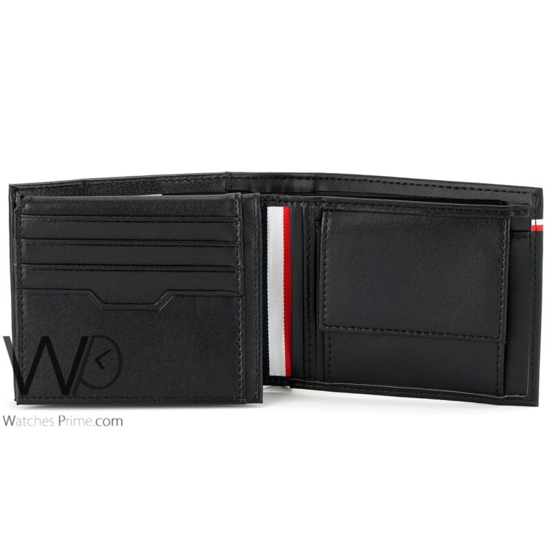 Tommy Hilfiger Wallet Black Leather Original | Watches Prime