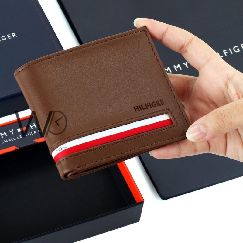 Tommy Hilfiger Wallet Brown For Men original | Watches Prime