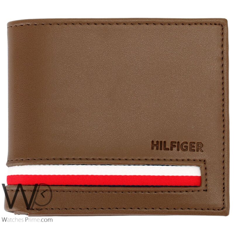Tommy Hilfiger Wallet Brown For Men original | Watches Prime