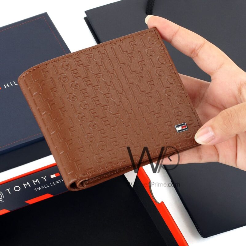 Tommy Hilfiger Wallet Brown Authentic Men | Watches Prime