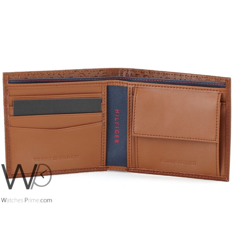 Tommy Hilfiger Wallet Brown Authentic Men | Watches Prime