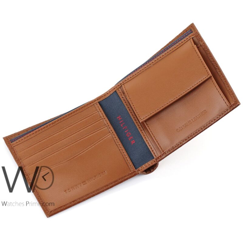 Tommy Hilfiger Wallet Brown Authentic Men | Watches Prime