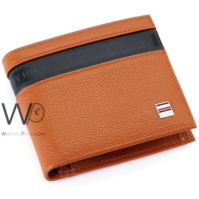 Tommy Hilfiger Wallet Brown Leather For Men | Watches Prime