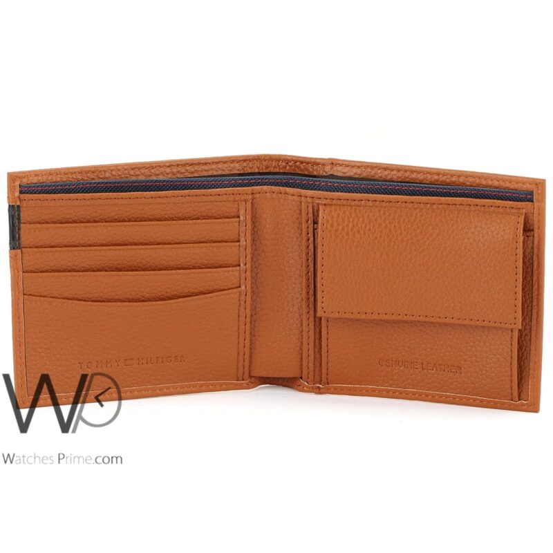 Tommy Hilfiger Wallet Brown Leather For Men | Watches Prime