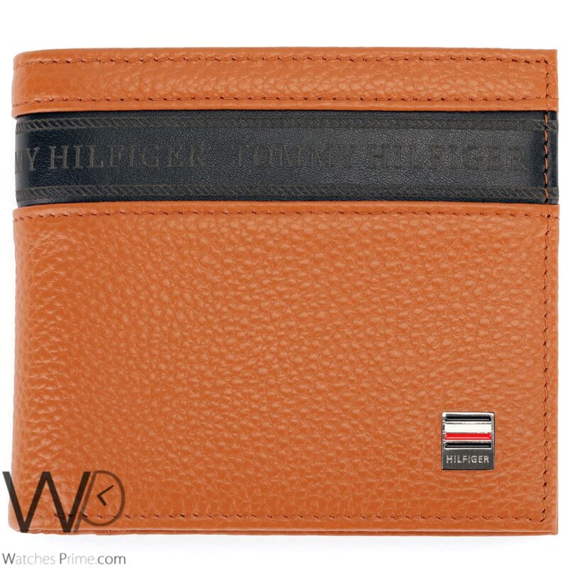 Tommy Hilfiger Wallet Brown Leather For Men | Watches Prime