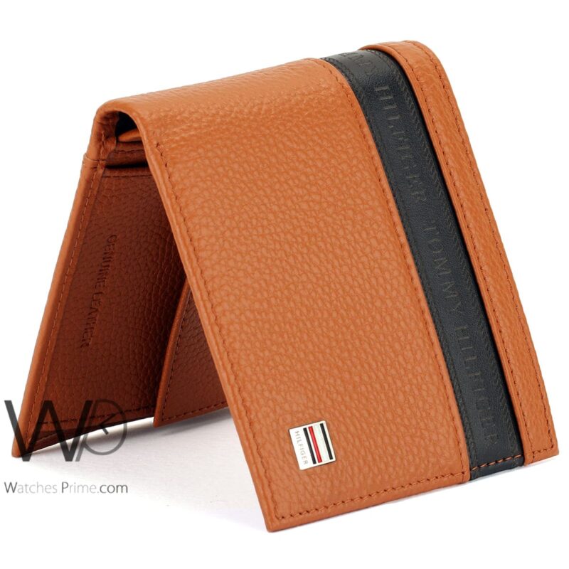 Tommy Hilfiger Wallet Brown Leather For Men | Watches Prime