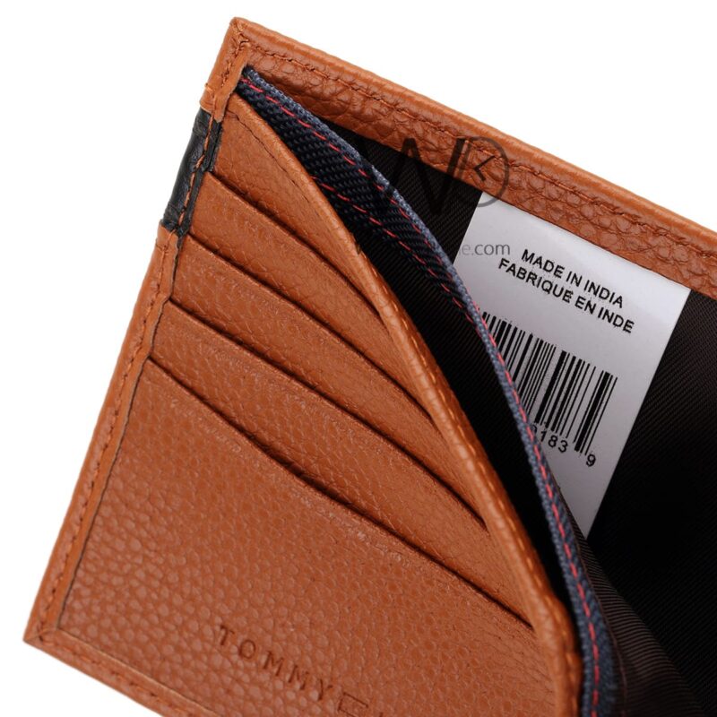 Tommy Hilfiger Wallet Brown Leather For Men | Watches Prime