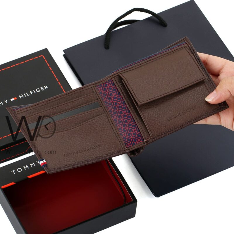 Tommy Hilfiger Wallet Brown For Men Original | Watches Prime