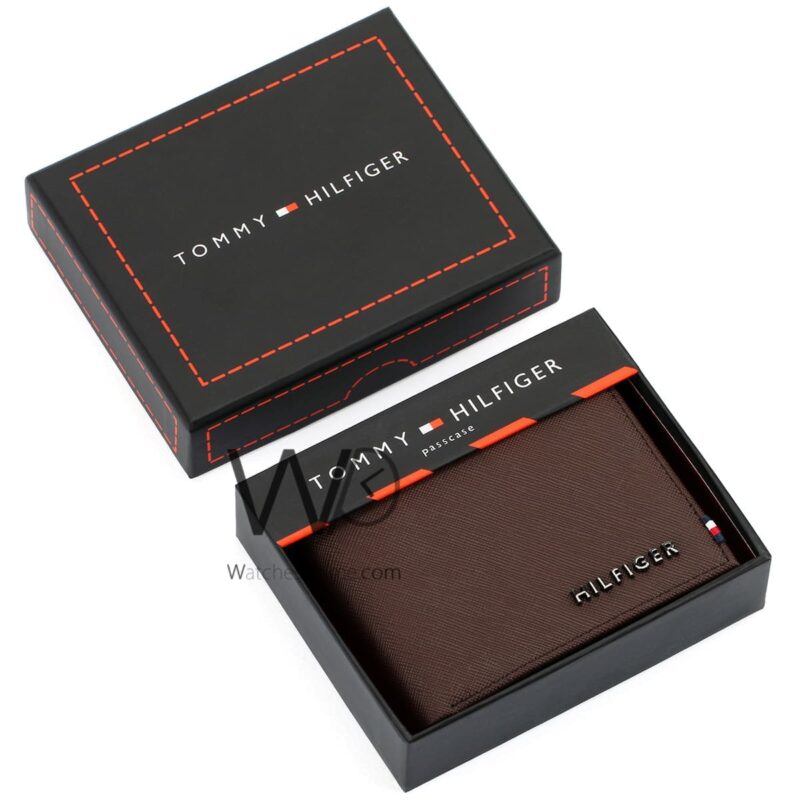Tommy Hilfiger Wallet Brown For Men Original | Watches Prime