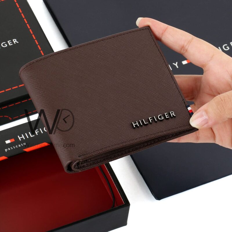 Tommy Hilfiger Wallet Brown For Men Original | Watches Prime