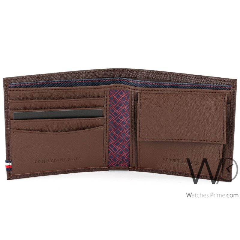 Tommy Hilfiger Wallet Brown For Men Original | Watches Prime