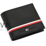Tommy Hilfiger Wallet Black For Men Original | Watches Prime