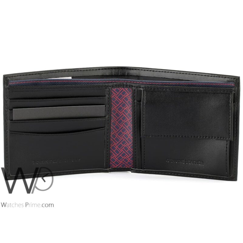 Tommy Hilfiger Wallet printed Black Men | Watches Prime