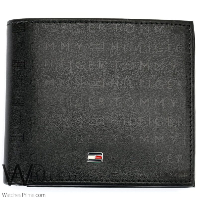 Tommy Hilfiger Wallet printed Black Men | Watches Prime