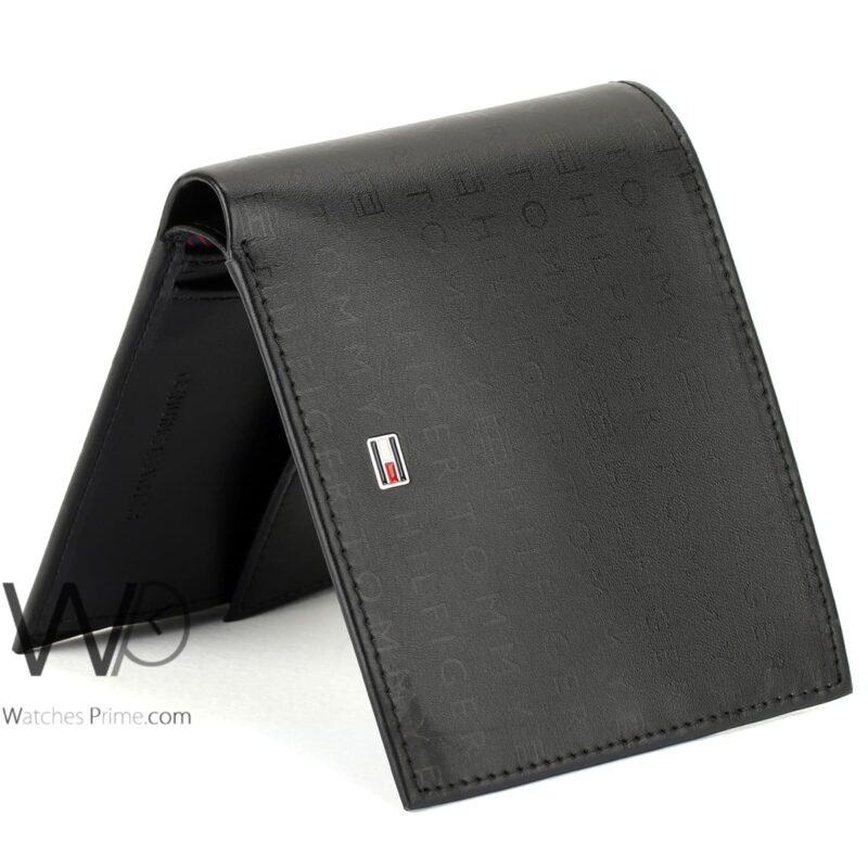 Tommy Hilfiger Wallet printed Black Men | Watches Prime