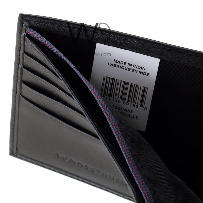 Tommy Hilfiger Wallet printed Black Men | Watches Prime