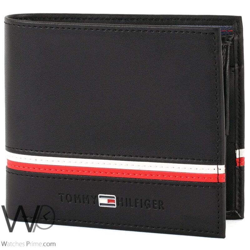 Tommy Hilfiger Wallet Black For Men Original | Watches Prime
