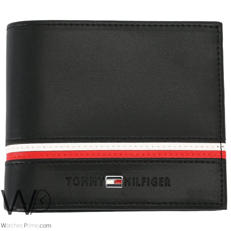 Tommy Hilfiger Wallet Black For Men Original | Watches Prime