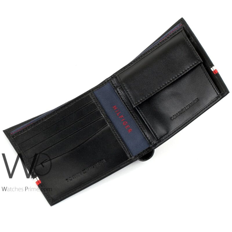 Tommy Hilfiger Wallet Black For Men Original | Watches Prime