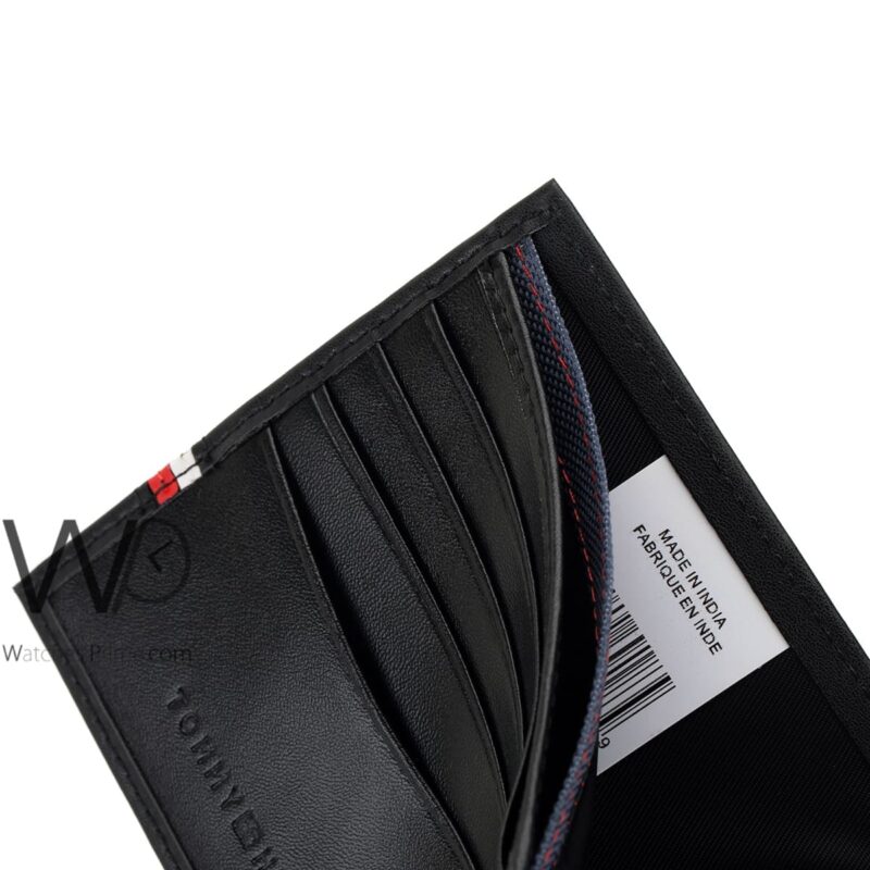 Tommy Hilfiger Wallet Black For Men Original | Watches Prime