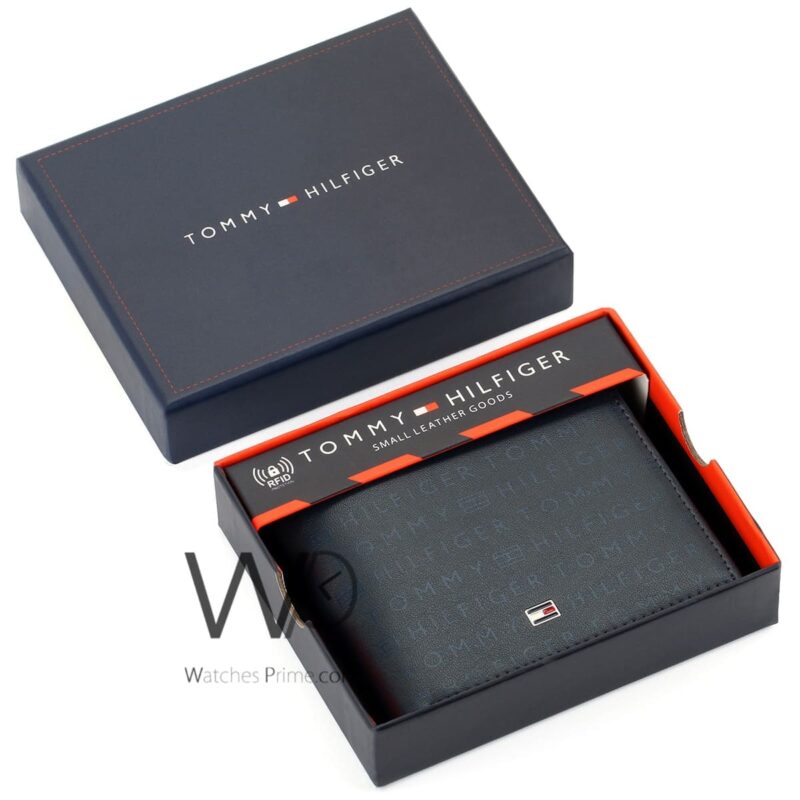 Tommy Hilfiger Wallet Blue Over Printed Men | Watches Prime