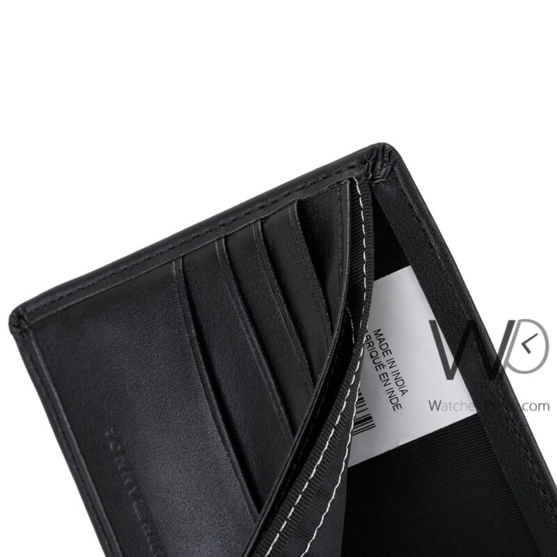 Tommy Hilfiger Wallet Flag Patterned Black | Watches Prime