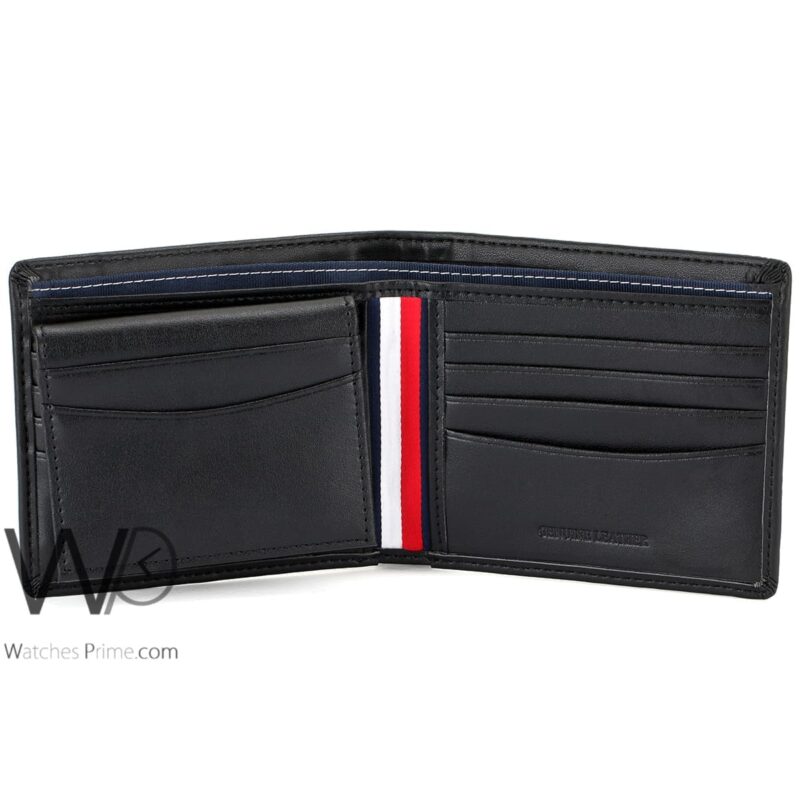Tommy Hilfiger Wallet Black Patterned H Men | Watches Prime