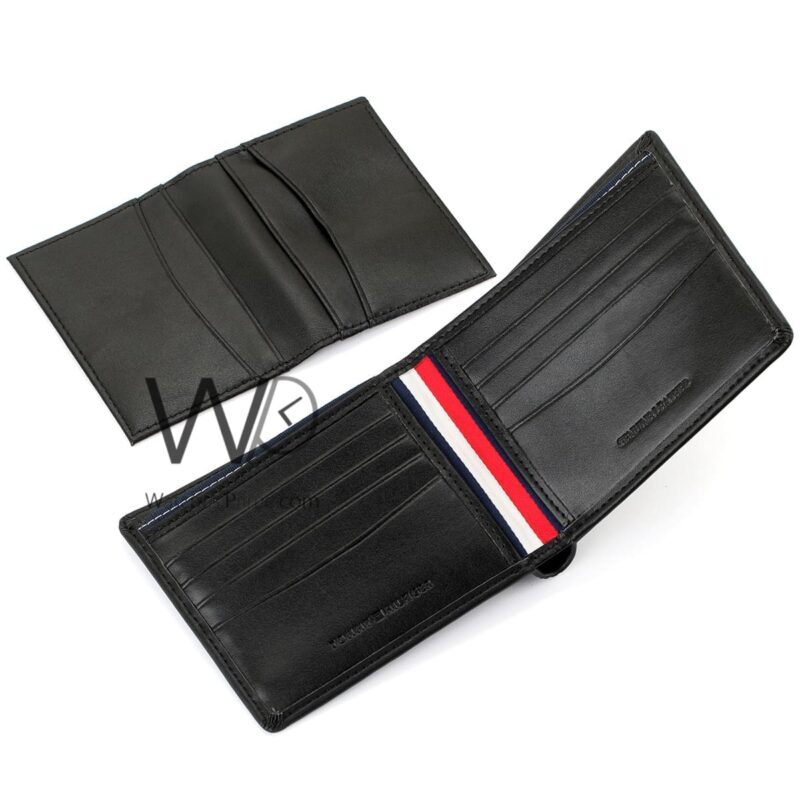 Tommy Hilfiger Wallet Black Patterned H Men | Watches Prime