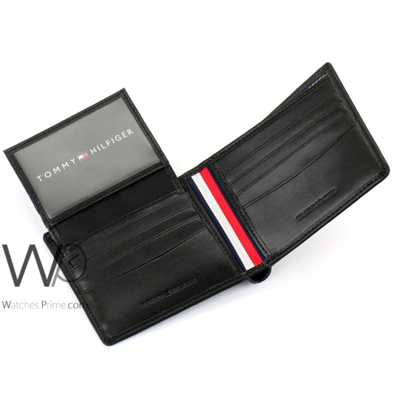 Tommy Hilfiger Wallet Black Patterned H Men | Watches Prime