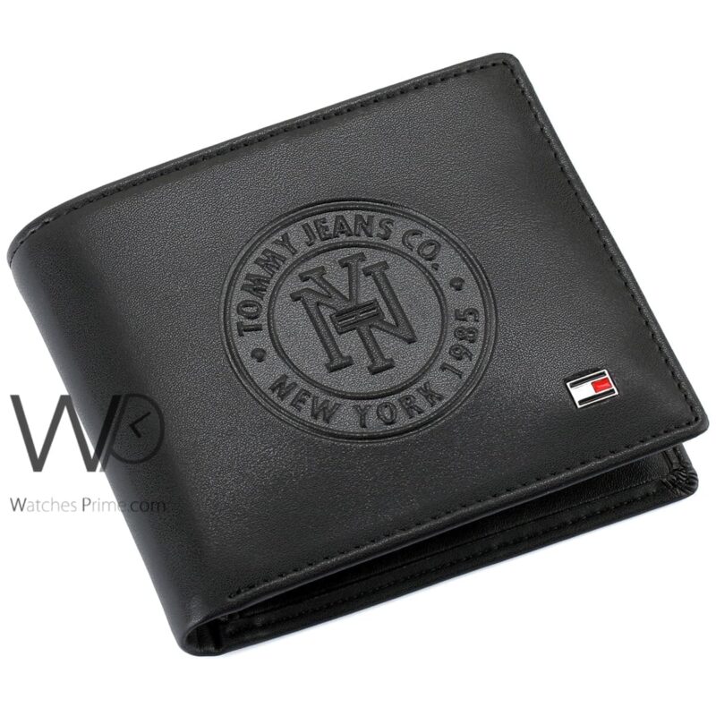 Tommy Hilfiger Wallet NY Black Patterned | Watches Prime