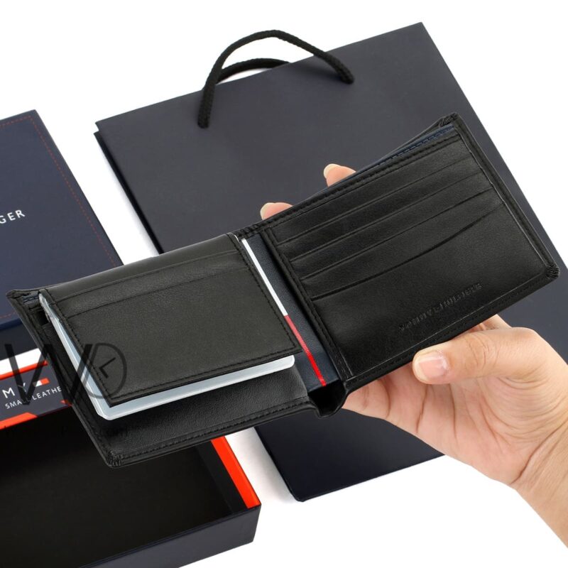 Tommy Hilfiger Wallet NY Black Patterned | Watches Prime