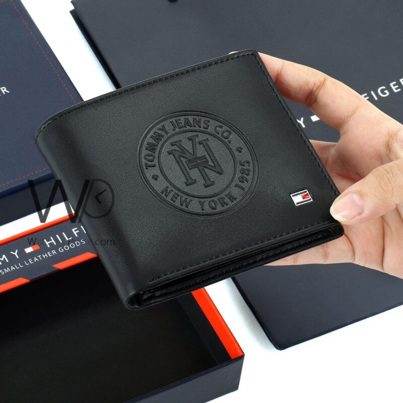 Tommy Hilfiger Wallet NY Black Patterned | Watches Prime