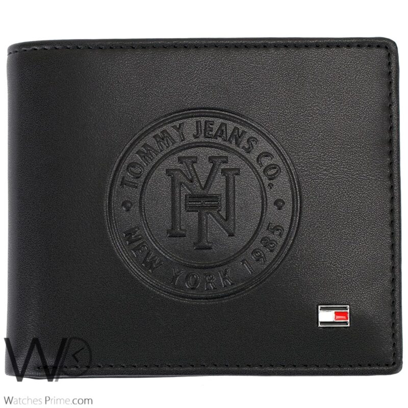 Tommy Hilfiger Wallet NY Black Patterned | Watches Prime