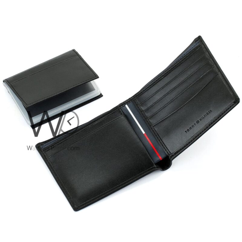 Tommy Hilfiger Wallet NY Black Patterned | Watches Prime