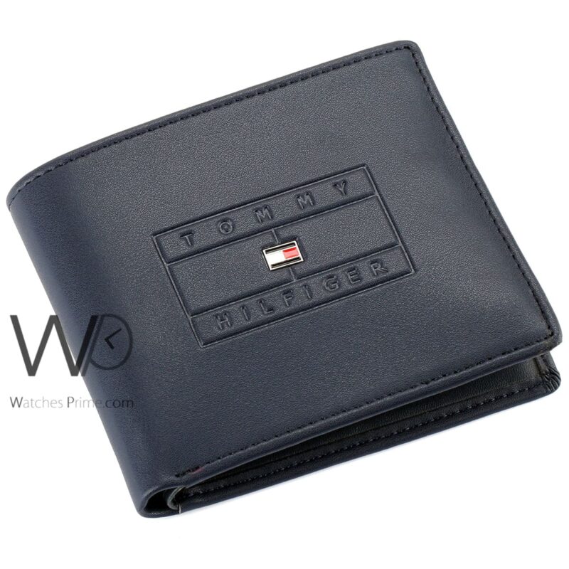 Tommy Hilfiger Wallet Blue For Men Authentic | Watches Prime