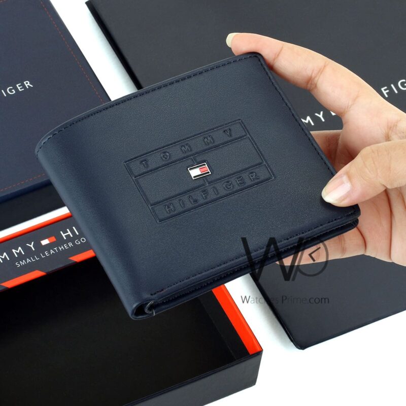 Tommy Hilfiger Wallet Blue For Men Authentic | Watches Prime