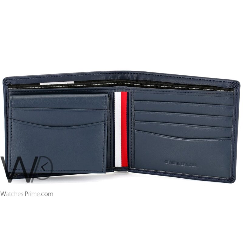 Tommy Hilfiger Wallet Blue For Men Authentic | Watches Prime