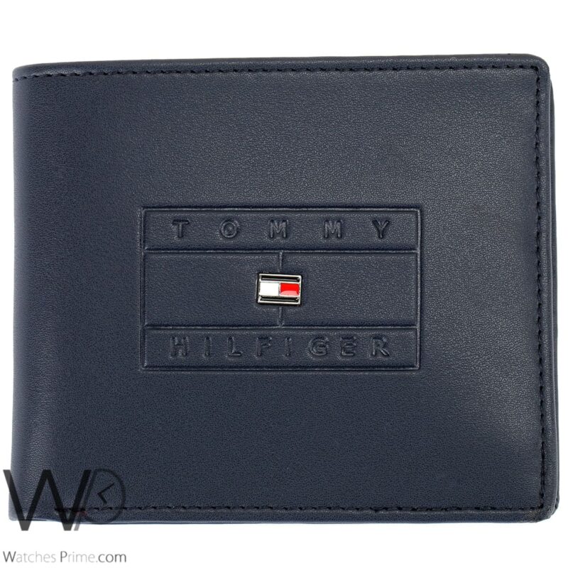 Tommy Hilfiger Wallet Blue For Men Authentic | Watches Prime