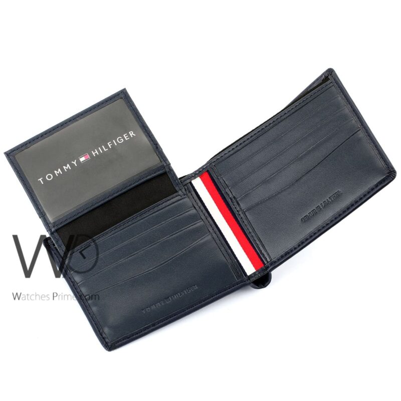 Tommy Hilfiger Wallet Blue For Men Authentic | Watches Prime