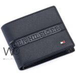 Tommy Hilfiger Wallet Navy Blue Patterned | Watches Prime