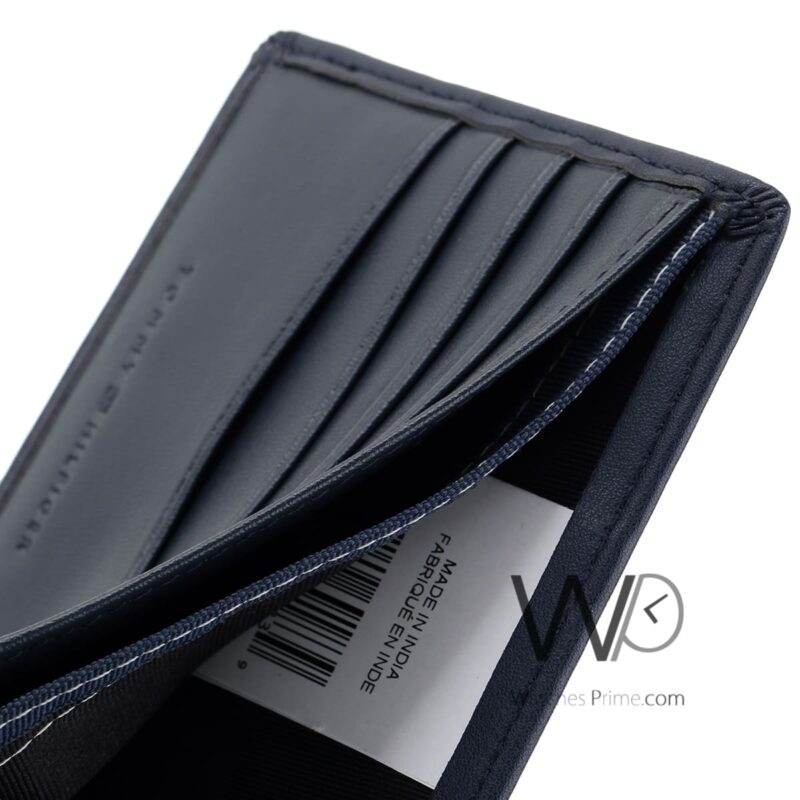 Tommy Hilfiger Wallet Navy Blue Patterned | Watches Prime