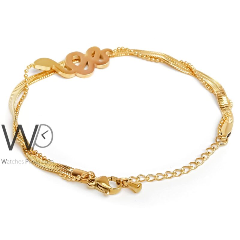 Women's stainless steel gold bracelet | Watches Prime