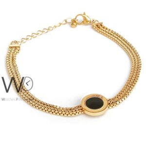 Stainless steel gold bracelet for ladies | Watches Prime Stainless steel gold bracelet for ladies | Watches Prime